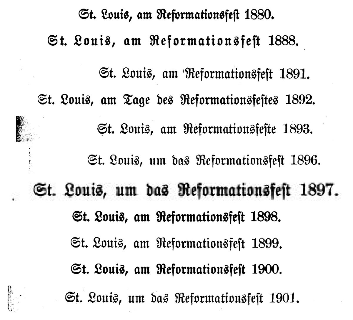 Eleven forewords, one date: the closing lines of volumes 1, 18, 7, 8, 9, 5, 6, 14, 15, 16 and 17.